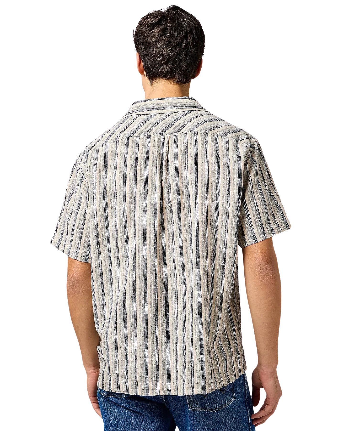 Resort Shirt in Indigo Stripe