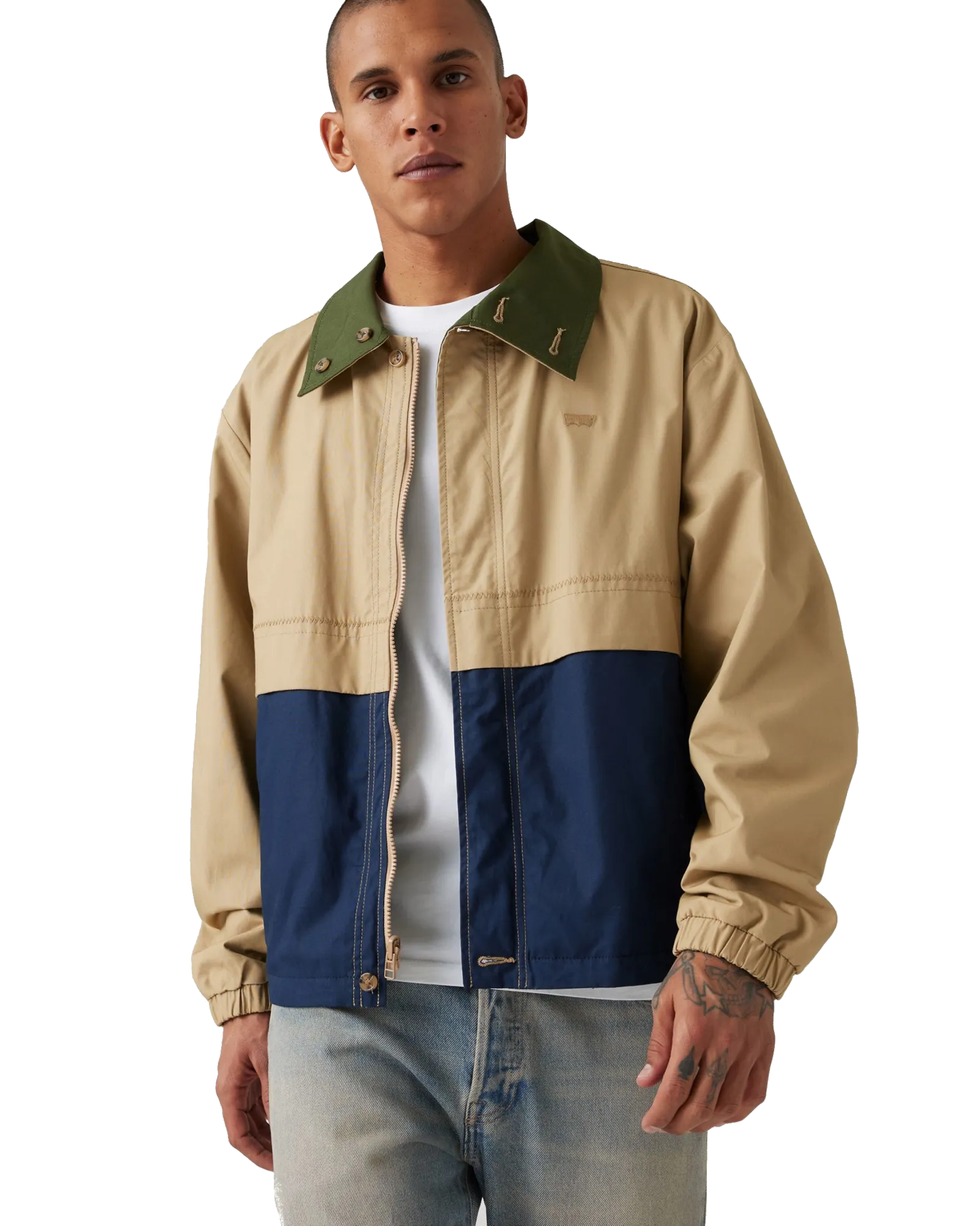 Rex Reversible Canvas Jacket in Harvest Gold